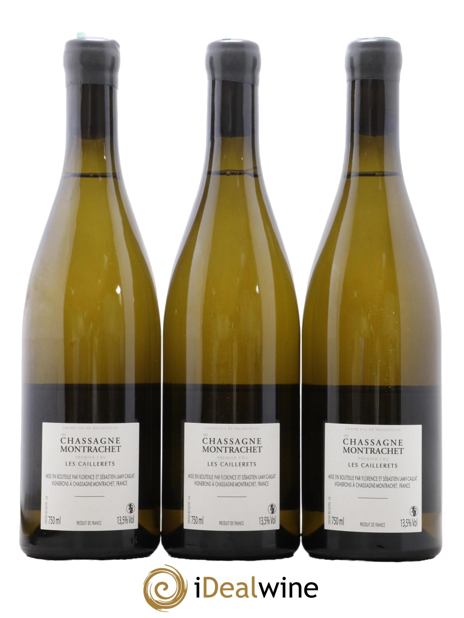 Chassagne-Montrachet 1er Cru Les Caillerets Lamy-Caillat (Domaine) 2017 - Lot de 3 bouteilles - 1