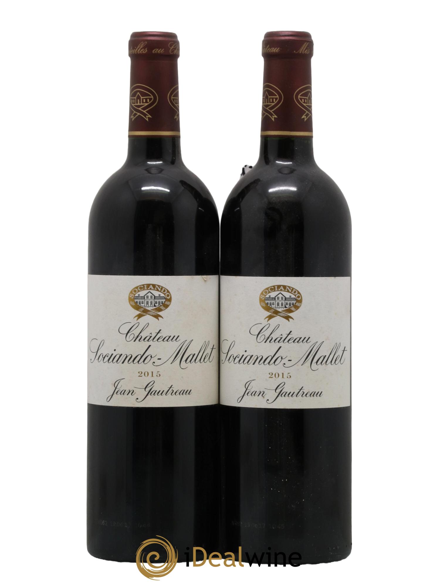 Château Sociando Mallet 2015 - Lot de 2 bouteilles - 0