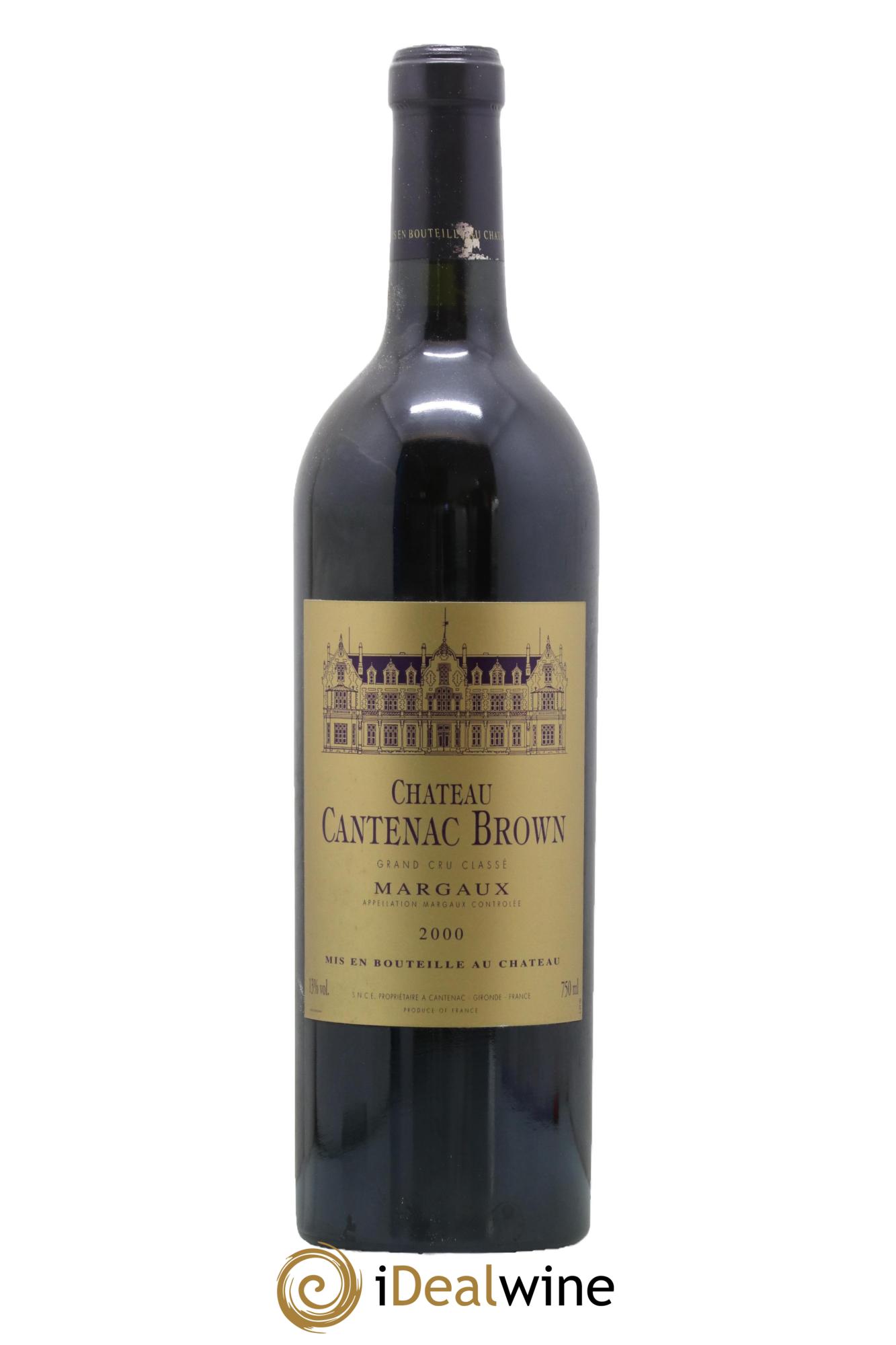 Château Cantenac Brown 3ème Grand Cru Classé 2000 - Lot de 1 bouteille - 0