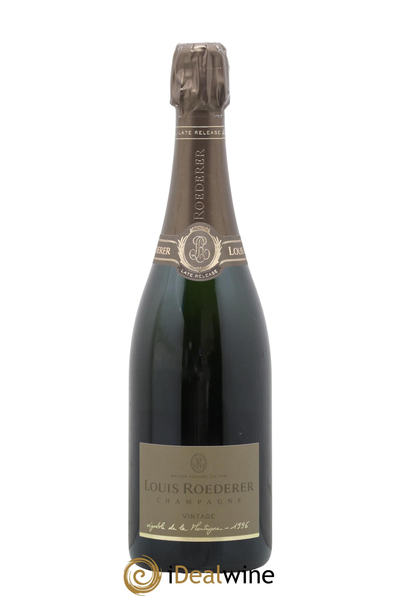 Late Release Louis Roederer 1996 - Lot of 1 bottle - 1