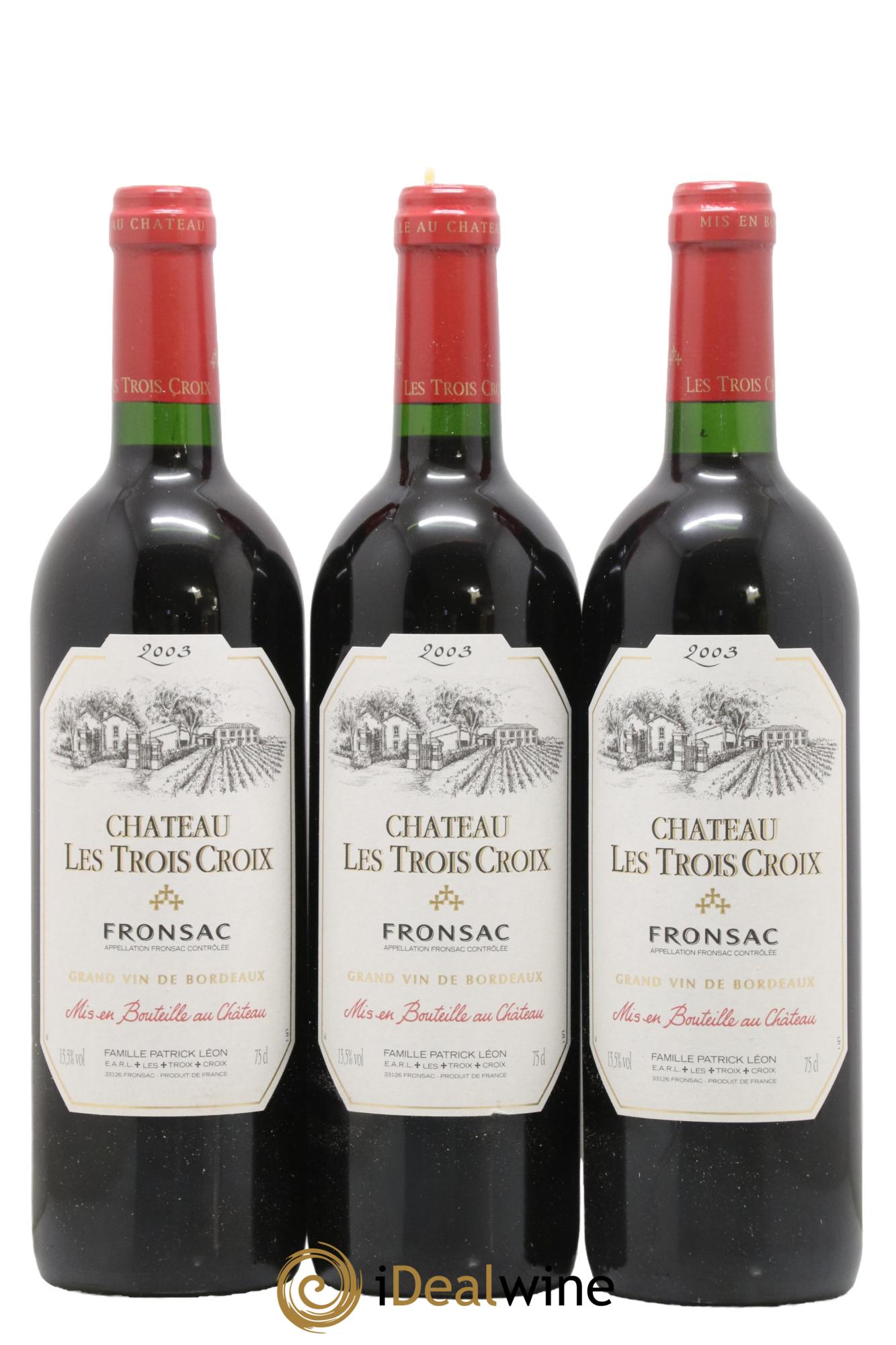 Château Les Trois Croix 2003 - Lot de 12 bouteilles - 4