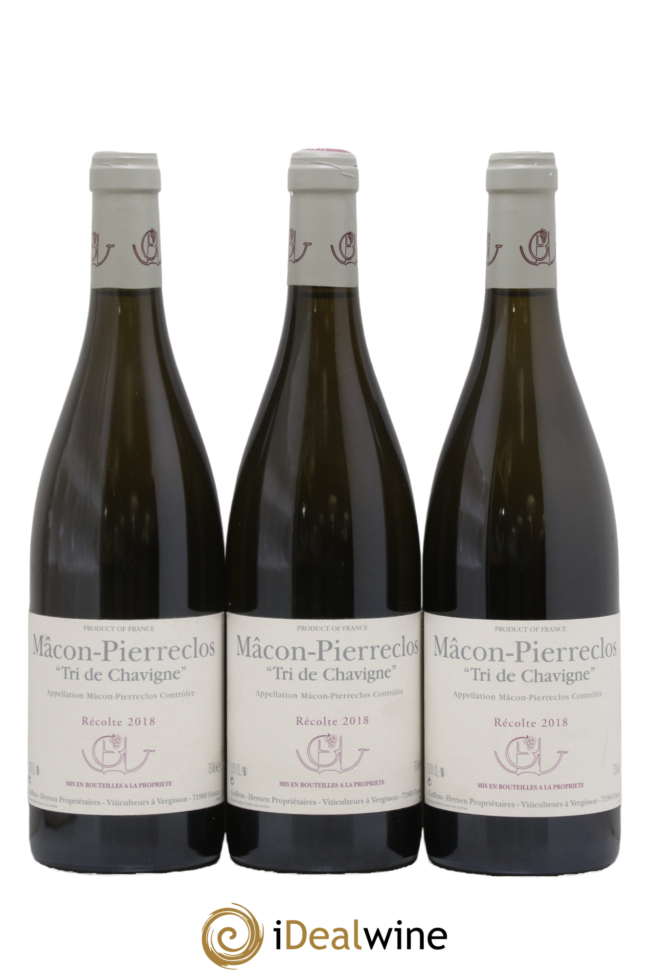 Mâcon-Pierreclos Tri de Chavigne Guffens-Heynen 2018 - Lot de 3 bouteilles - 0