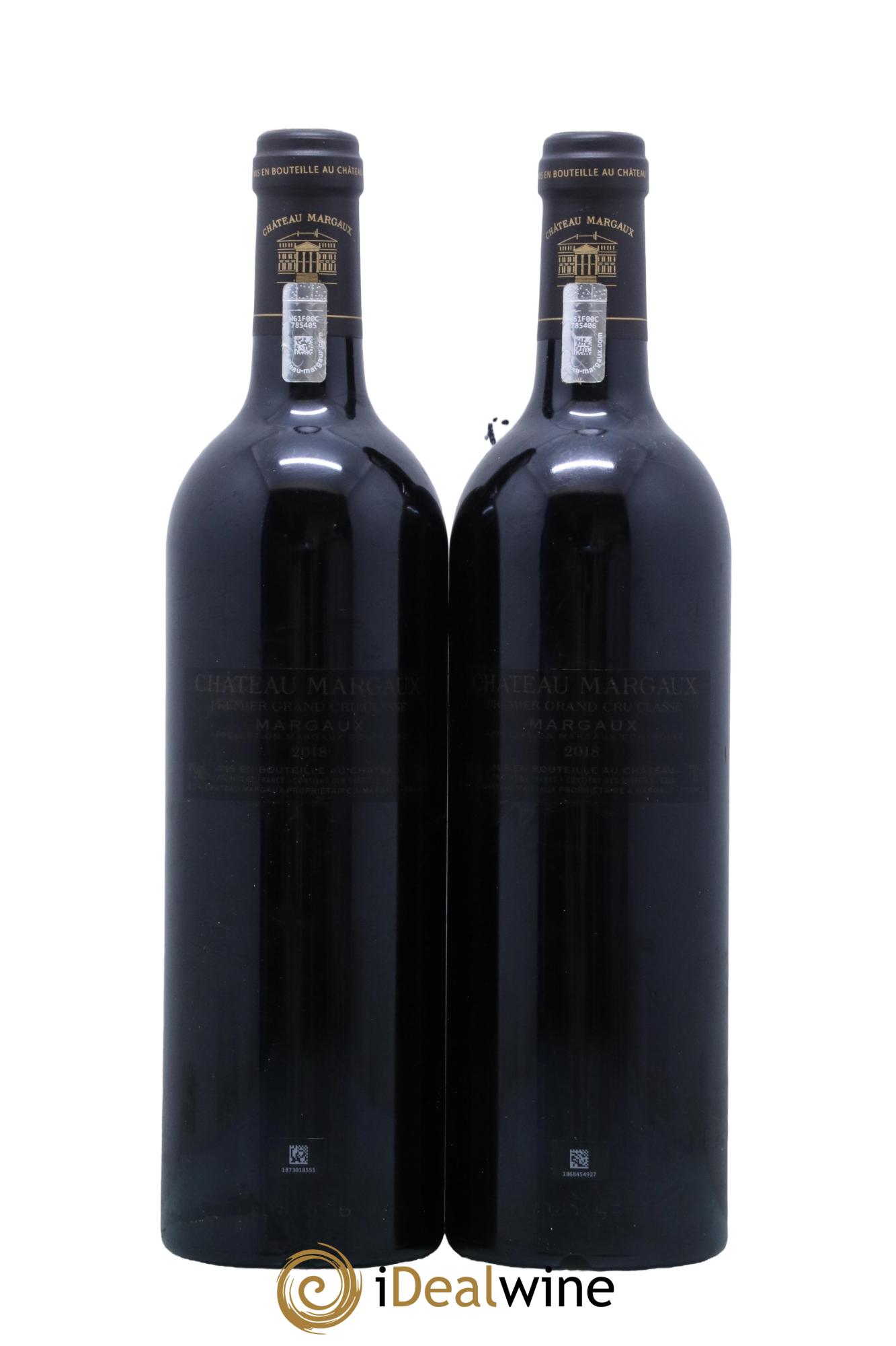 Château Margaux 1er Grand Cru Classé 2018 - Lot de 2 bouteilles - 1