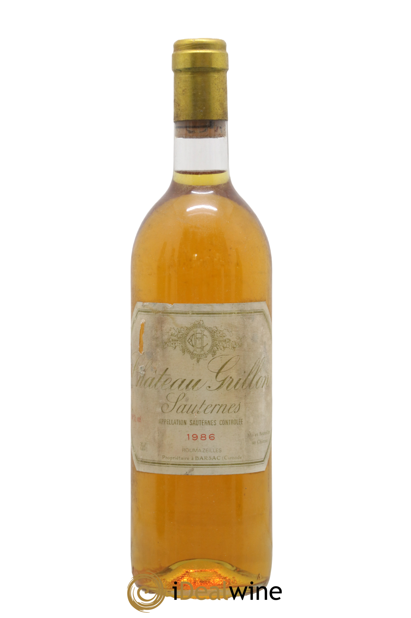 Sauternes Château Grillon 1986 - Lotto di 1 bottiglia - 0