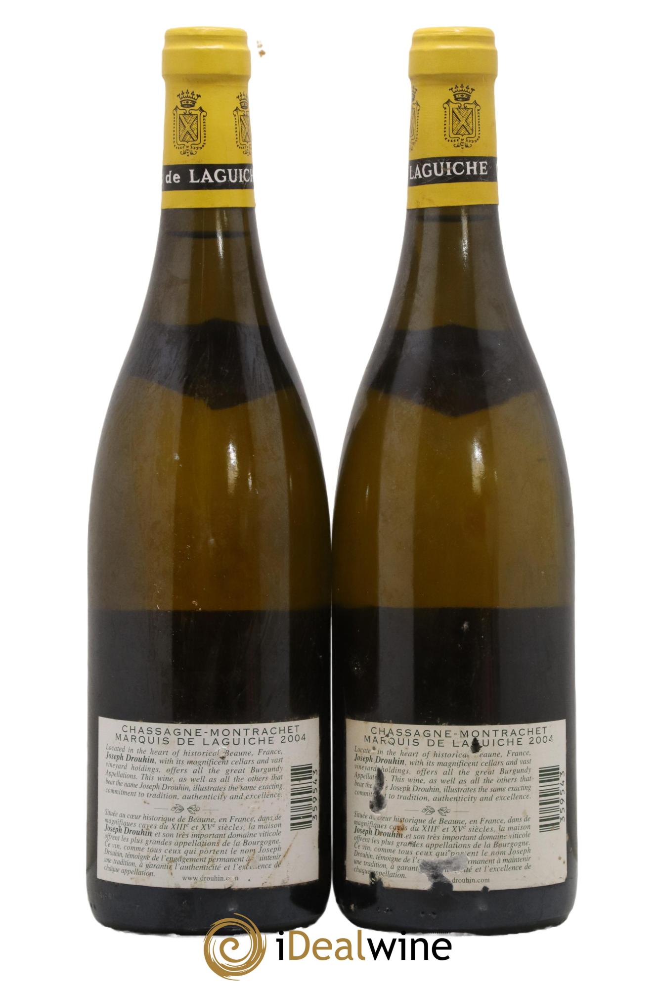 Chassagne-Montrachet Marquis de Laguiche Joseph Drouhin 2004 - Lot de 2 bouteilles - 1