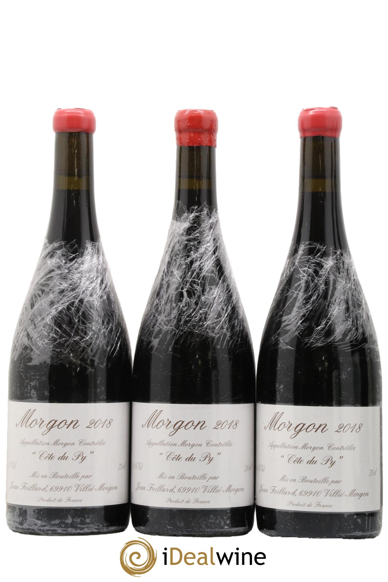 Morgon Côte du Py Jean Foillard 2018 - Posten von 3 Flaschen - 0