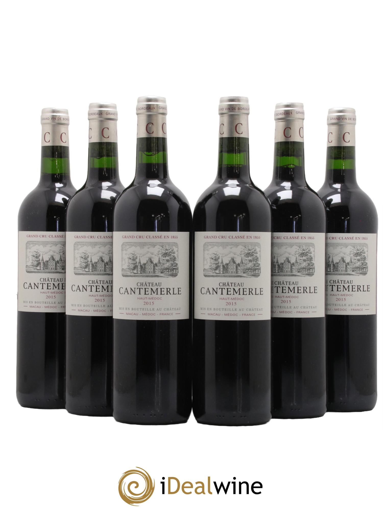 Château Cantemerle 5ème Grand Cru Classé 2015 - Lot de 6 bouteilles - 0