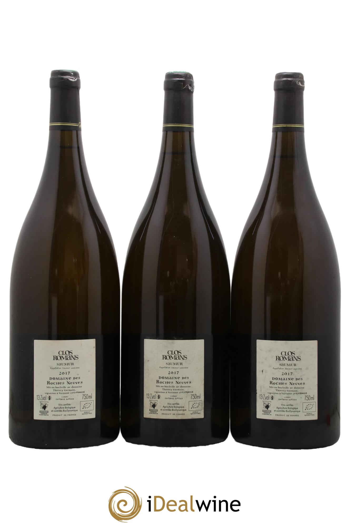 Saumur Clos Romans Domaine des Roches Neuves - Thierry Germain 2017 - Lot de 3 magnums - 1