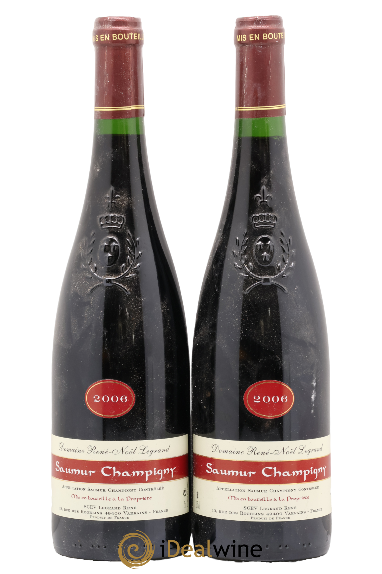 Saumur-Champigny René-Noël Legrand 2006 - Lot of 2 bottles - 0