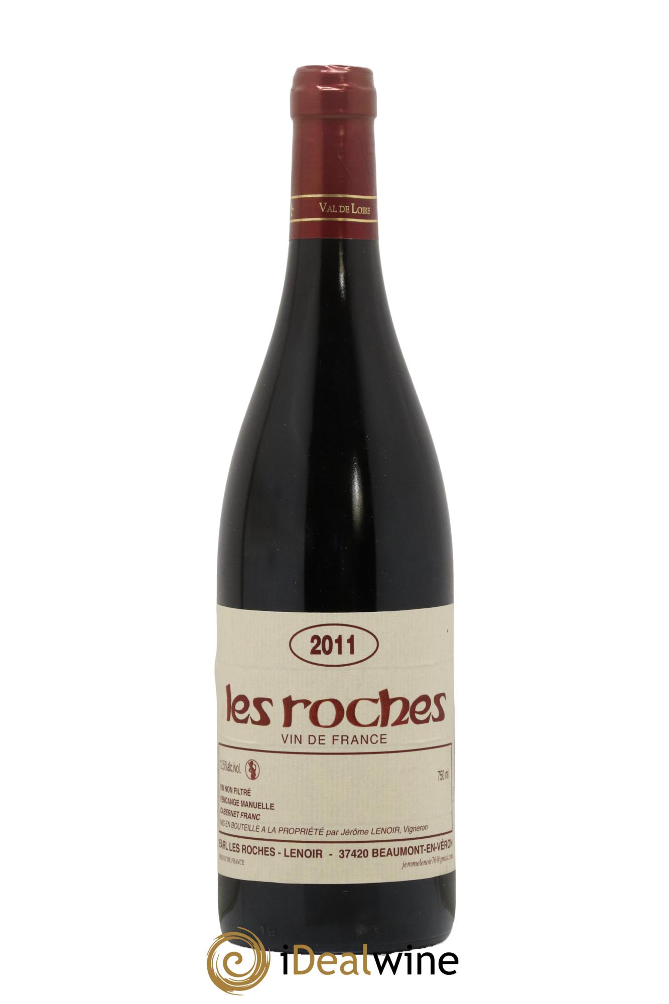 Vin de France Les Roches Lenoir (Domaine) 2011 - Lot de 1 bouteille - 0