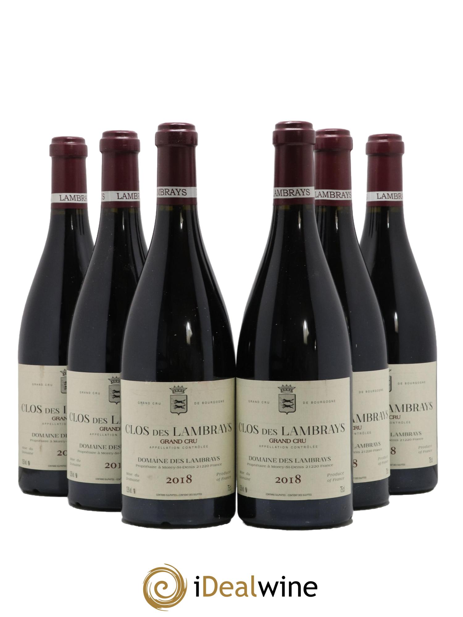 Clos des Lambrays Grand Cru Domaine des Lambrays 2018 - Lot de 6 bouteilles - 0