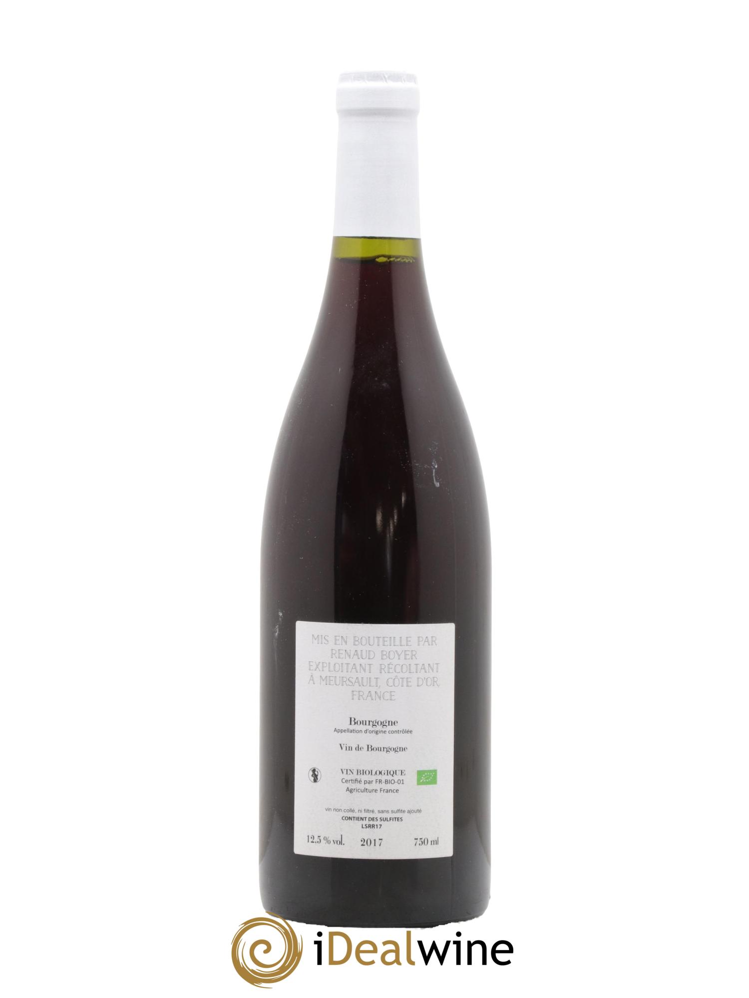 Bourgogne SR Renaud Boyer 2017 - Lot de 1 bouteille - 1