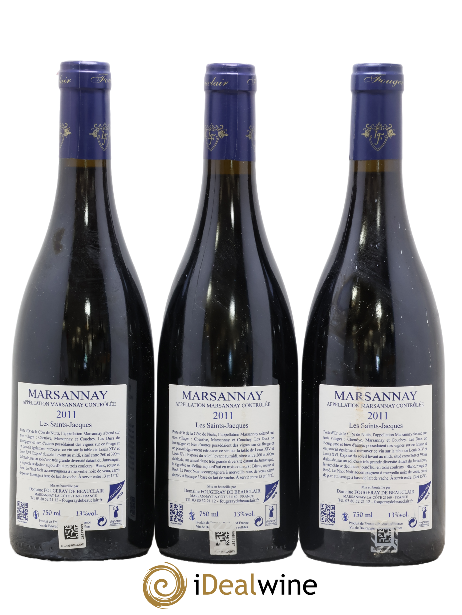 Marsannay 2011 - Lote de 3 botellas - 1