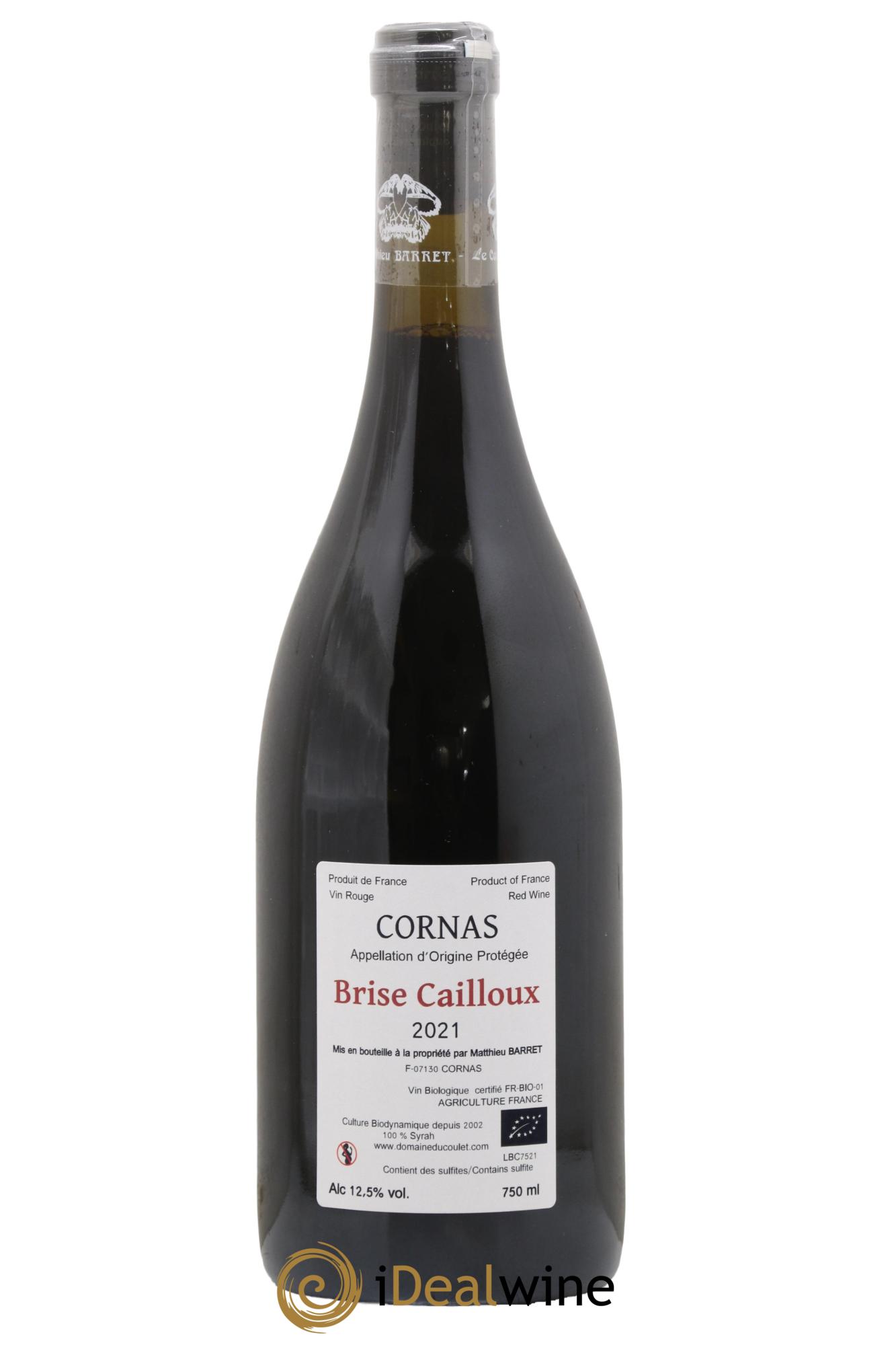 Cornas Brise Cailloux Coulet (Domaine du) - Matthieu Barret 2021 - Posten von 1 Flasche - 1