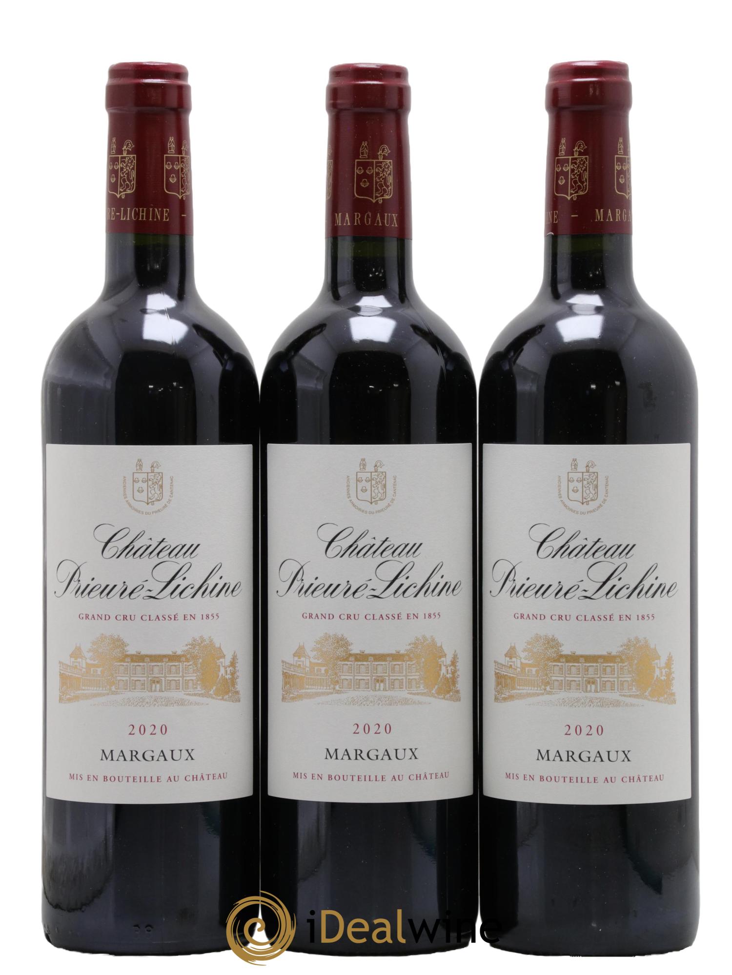 Château Prieuré Lichine 4ème Grand Cru Classé 2020 - Lot of 3 bottles - 0