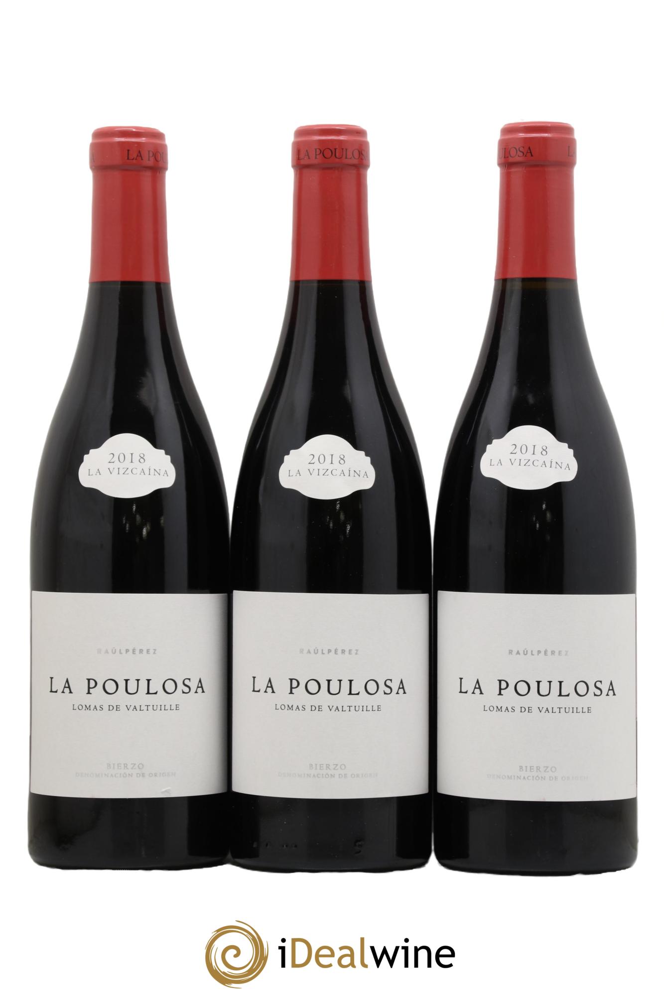 Bierzo DO Lomas De Valtuille La Poulosa Raul Perez 2018 - Lot de 3 bouteilles - 0
