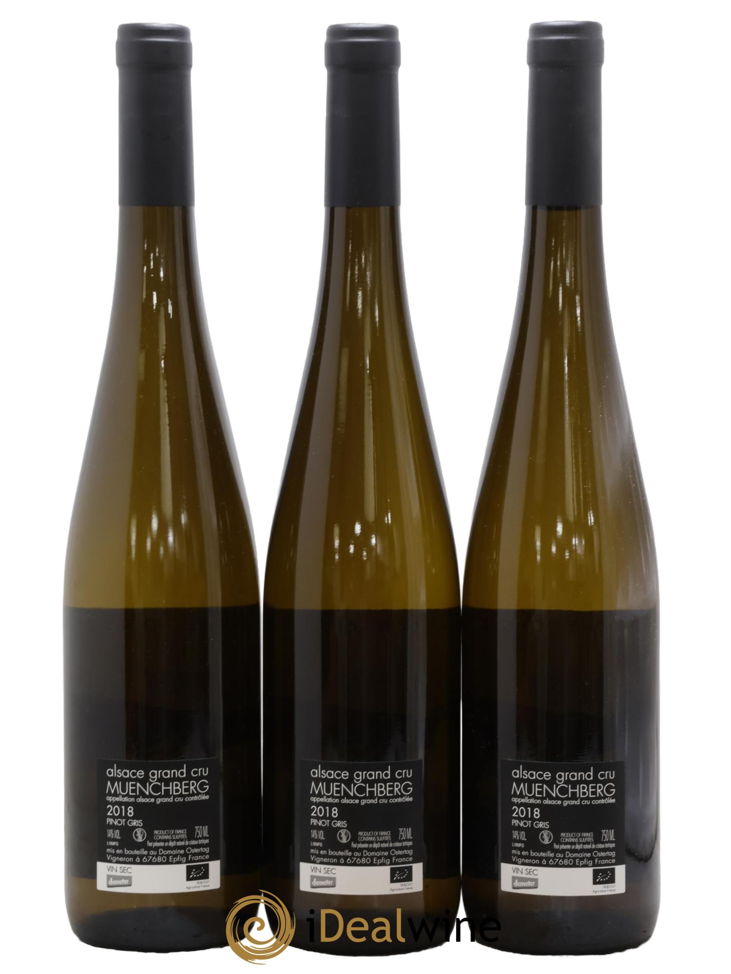 Alsace Pinot Gris Grand Cru Muenchberg A360P Ostertag (Domaine) 2018 - Lot de 3 bouteilles - 1
