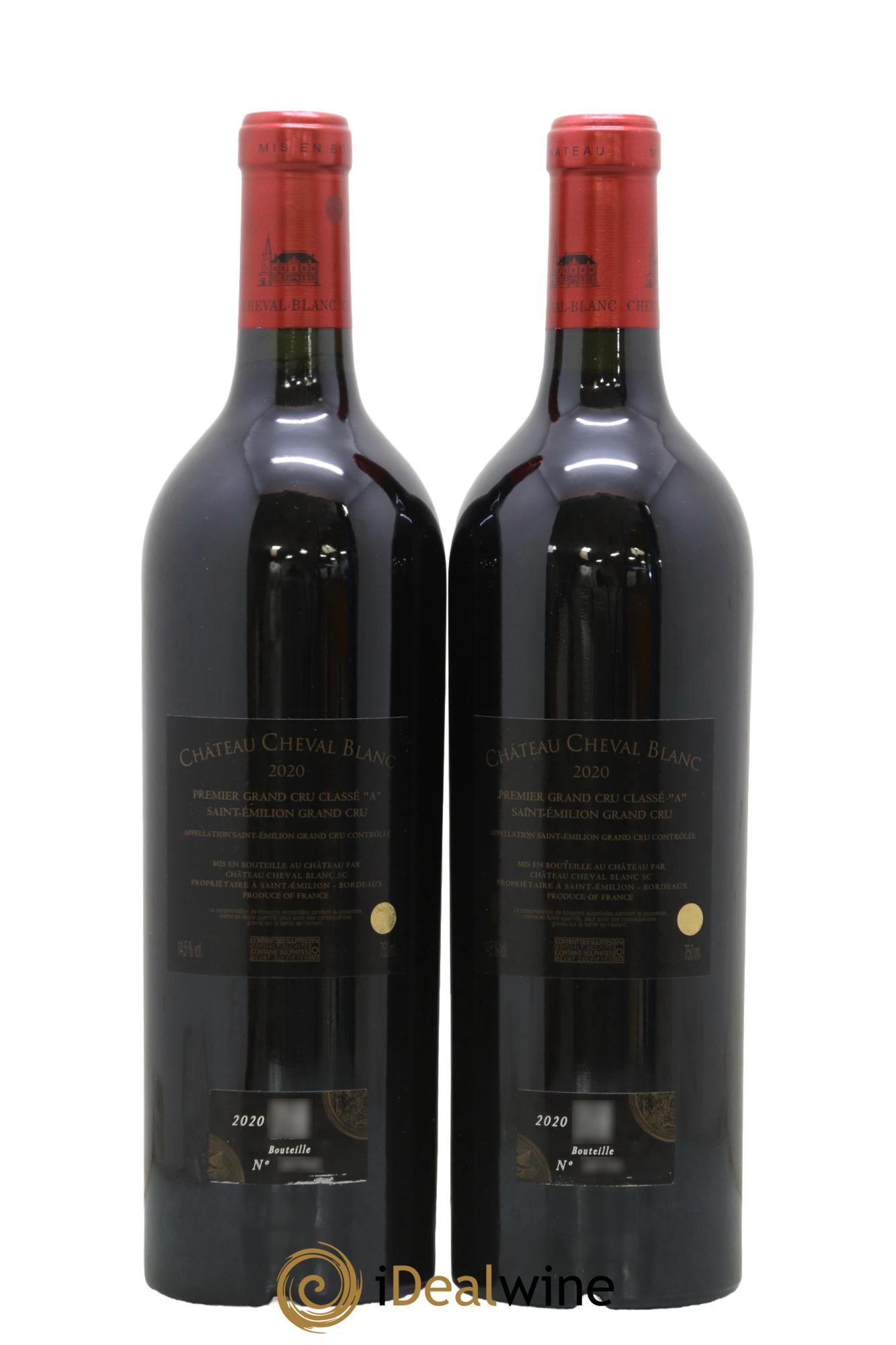 Château Cheval Blanc 1er Grand Cru Classé A 2020 - Lot de 2 bouteilles - 1