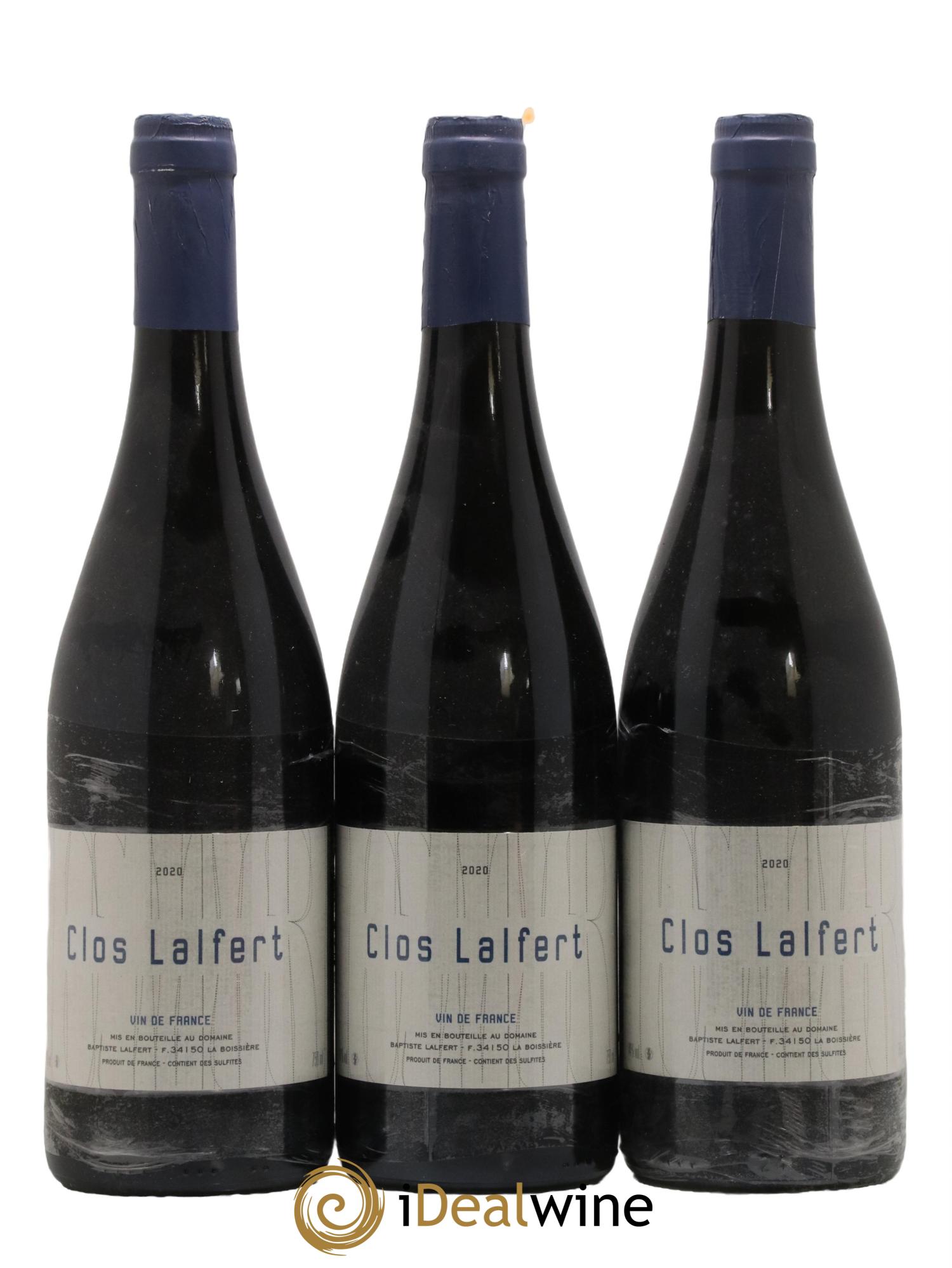 Vin de France Clos Lalfert 2020 - Lot de 3 bouteilles - 0