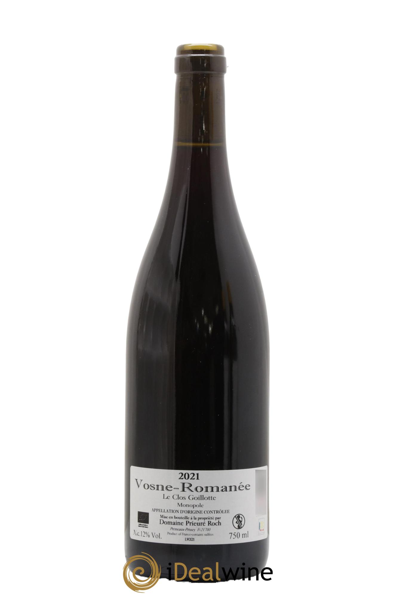 Vosne-Romanée Le Clos Goillotte Prieuré Roch  2021 - Posten von 1 Flasche - 1