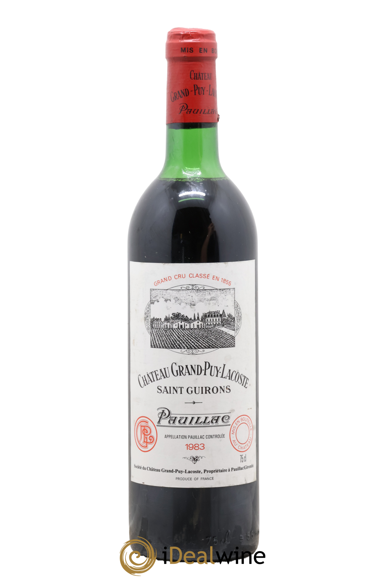 Château Grand Puy Lacoste 5ème Grand Cru Classé 1983 - Posten von 1 Flasche - 0