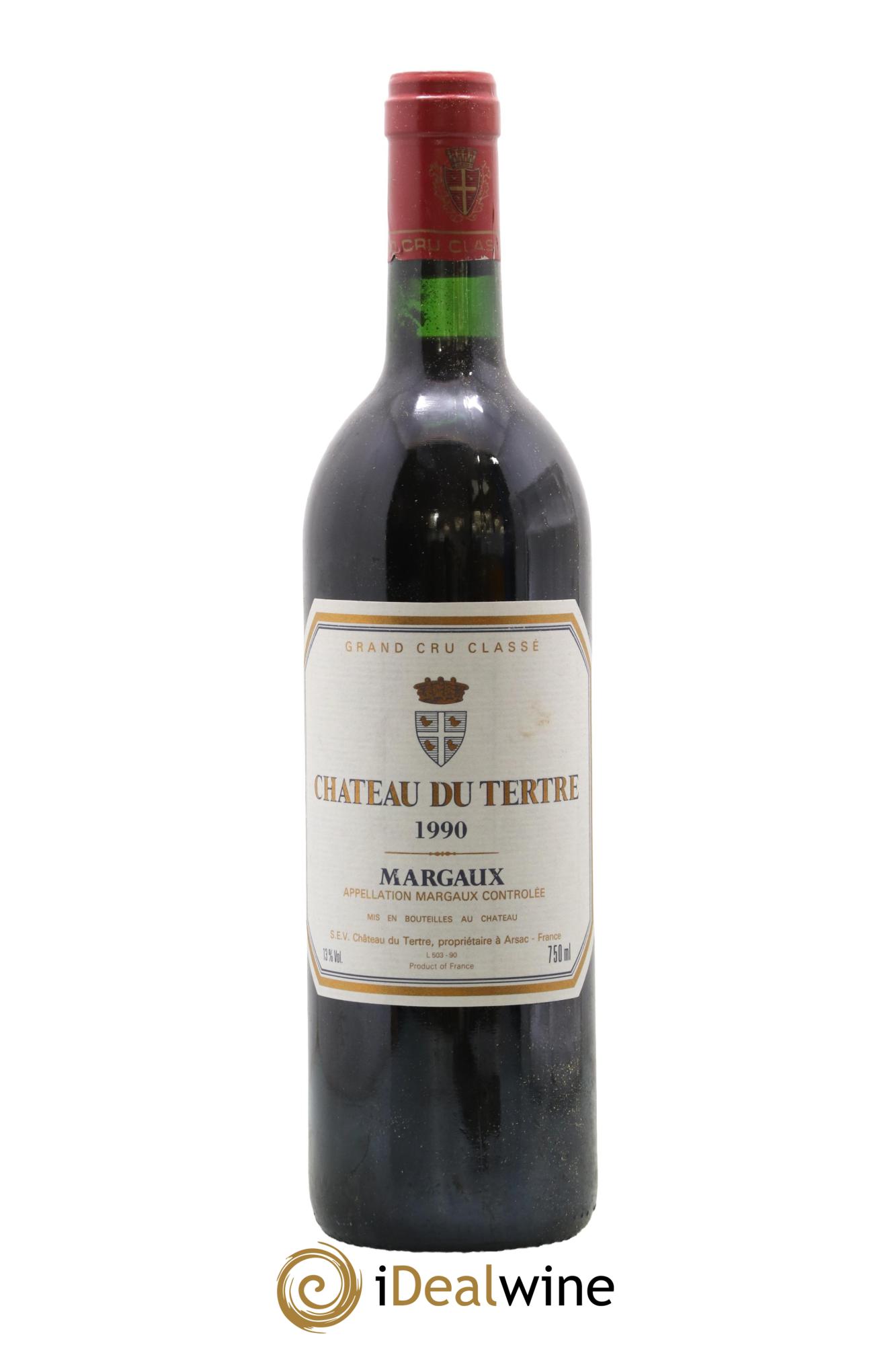 Château du Tertre 5ème Grand Cru Classé 1990 - Lot de 1 bouteille - 0