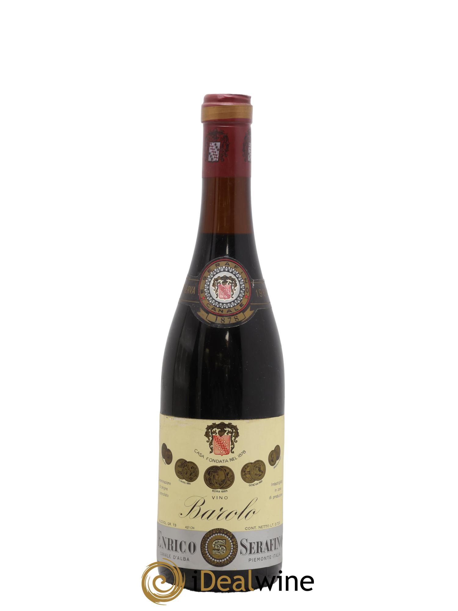 Barolo DOCG Riserva Enrico Serafino 1964 - Lot de 1 bouteille - 0
