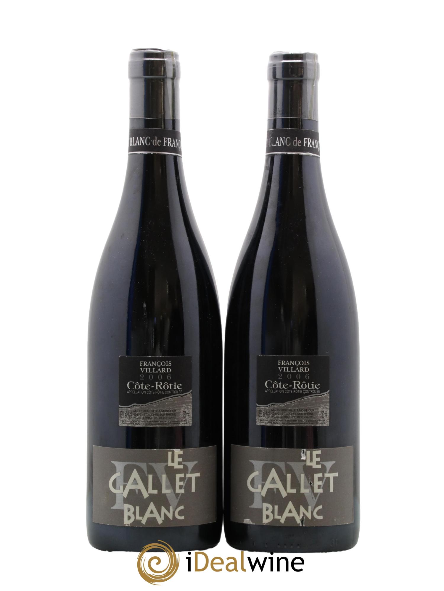 Côte-Rôtie Le Gallet Blanc François Villard 2006 - Lot de 2 bouteilles - 0