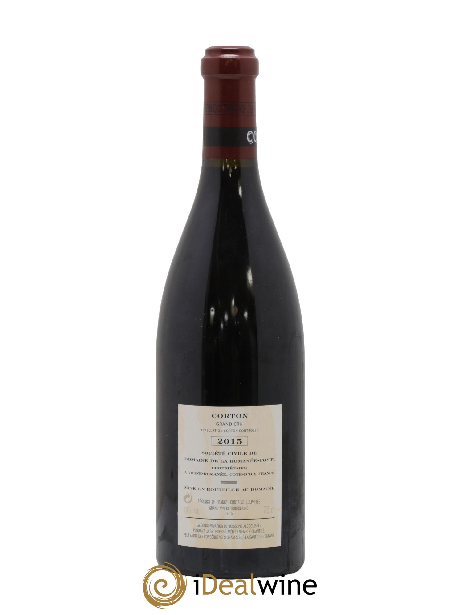 Corton Grand Cru Domaine de la Romanée-Conti 2015 - Lot of 1 bottle - 1