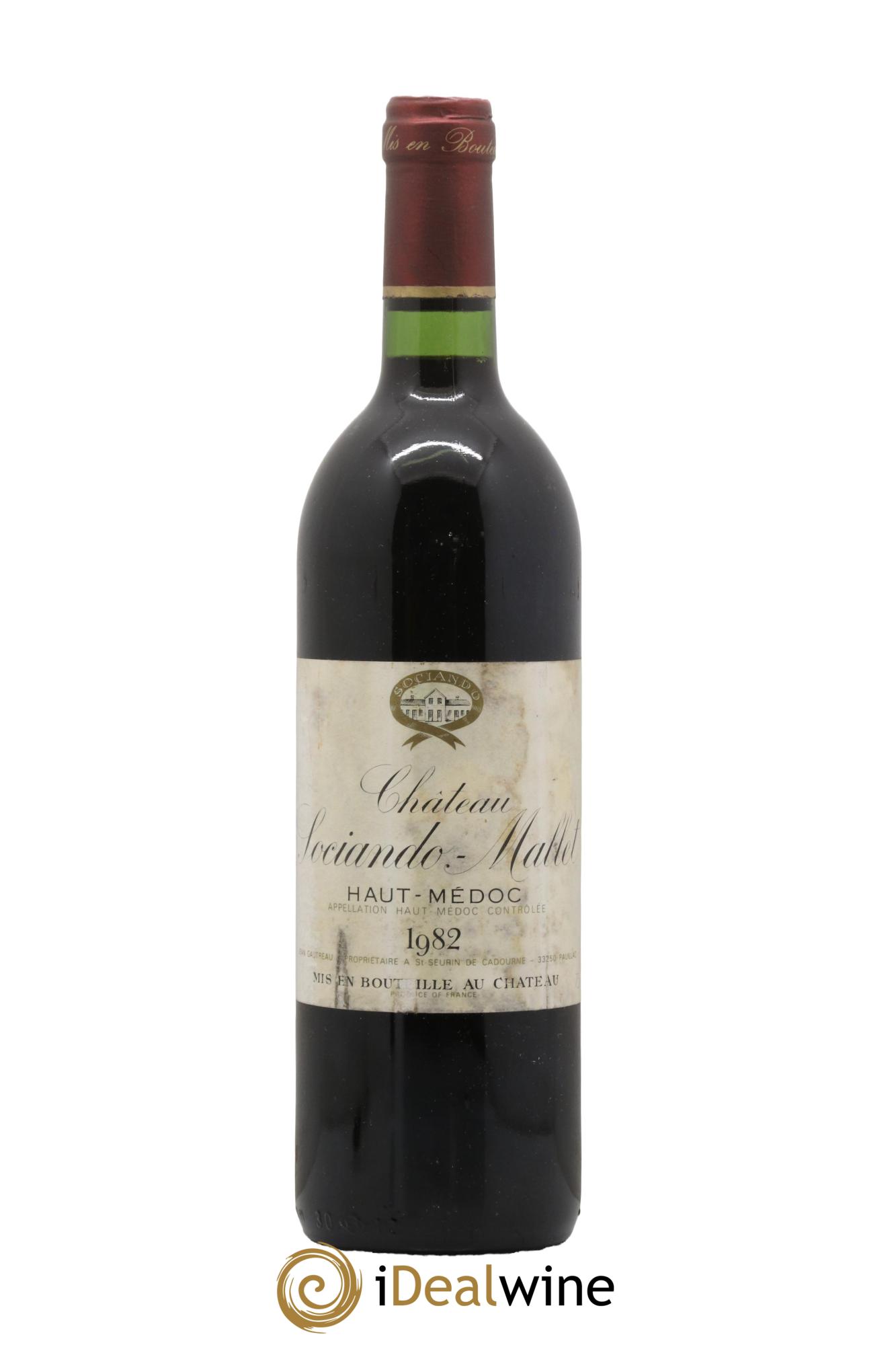 Château Sociando Mallet 1982 - Lotto di 1 bottiglia - 0