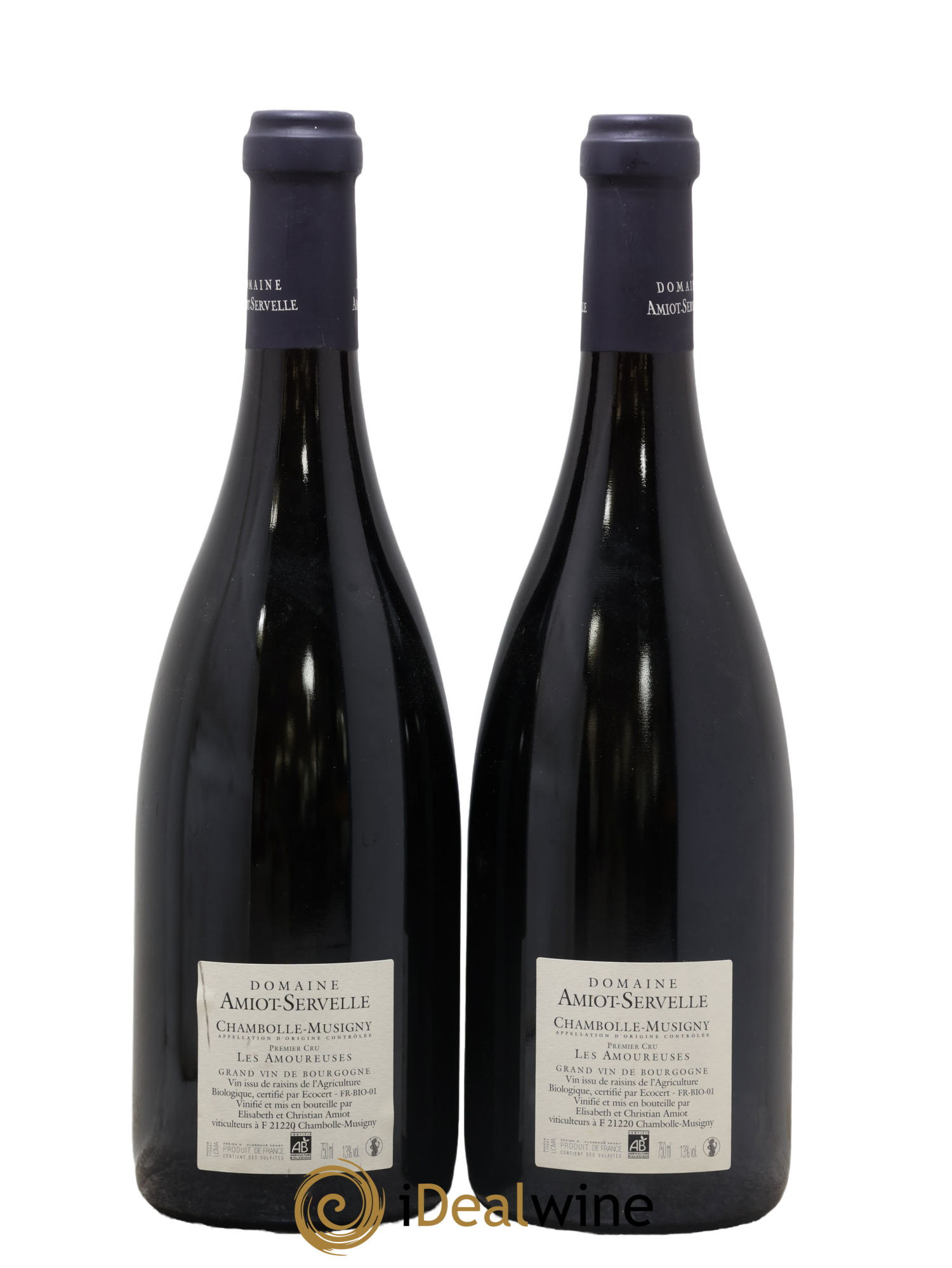 Chambolle-Musigny 1er Cru Les Amoureuses Amiot-Servelle 2010 - Posten von 2 Flaschen - 1
