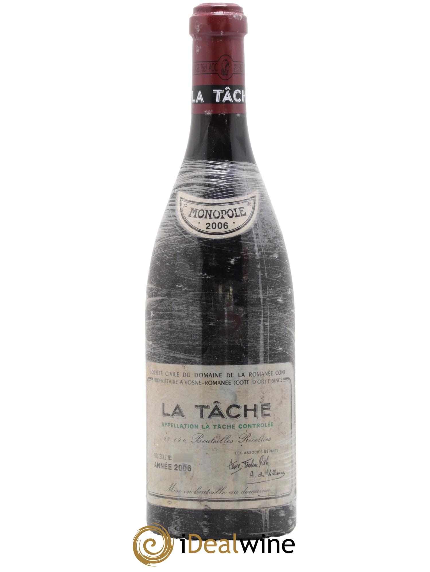 La Tâche Grand Cru Domaine de la Romanée-Conti 2006 - Lotto di 1 bottiglia - 0