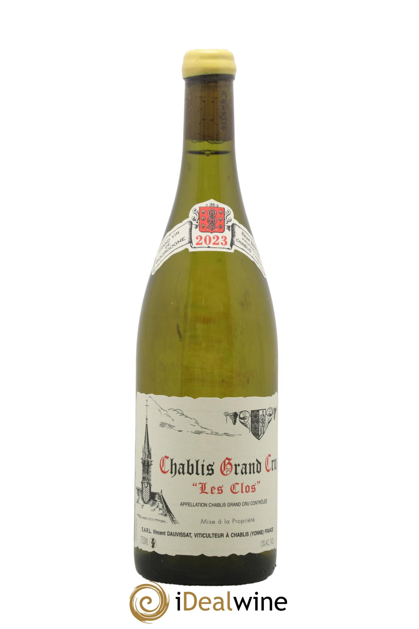 Chablis Grand Cru Les Clos Vincent Dauvissat (Domaine) 2023 - Lot of 1 bottle - 0