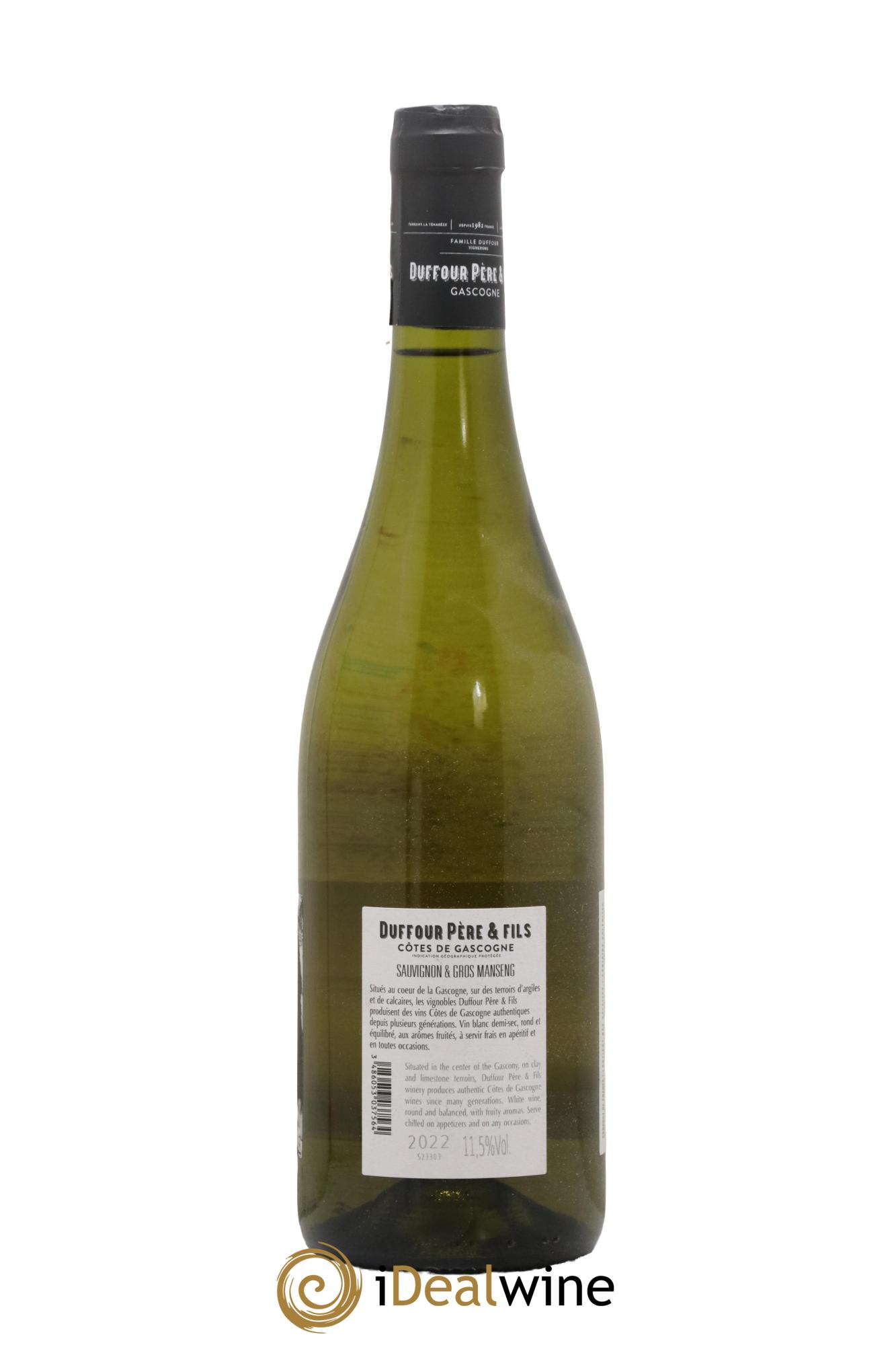IGP Côtes de Gascogne (VDP des Côtes de Gascogne) Sauvignon Gros Manseng Duffour Père et Fils 2022 - Lot of 1 bottle - 1