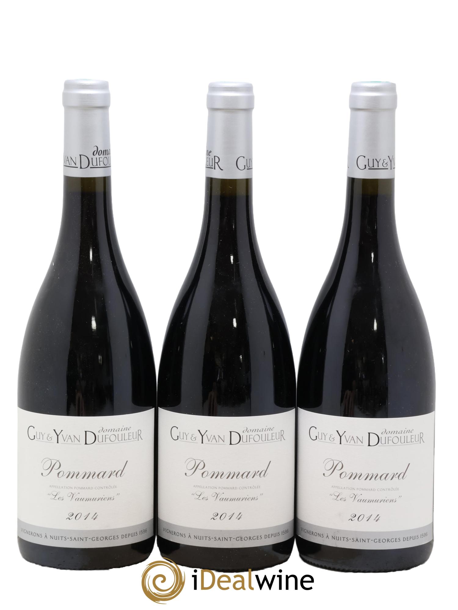 Pommard Les Vaumuriens Guy & Yvan Dufouleur 2014 - Lot de 3 bouteilles - 0