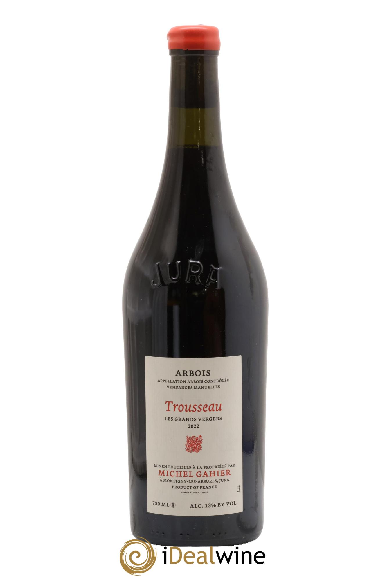 Arbois Trousseau Les Grands Vergers Michel Gahier 2022 - Lot de 1 bouteille - 0