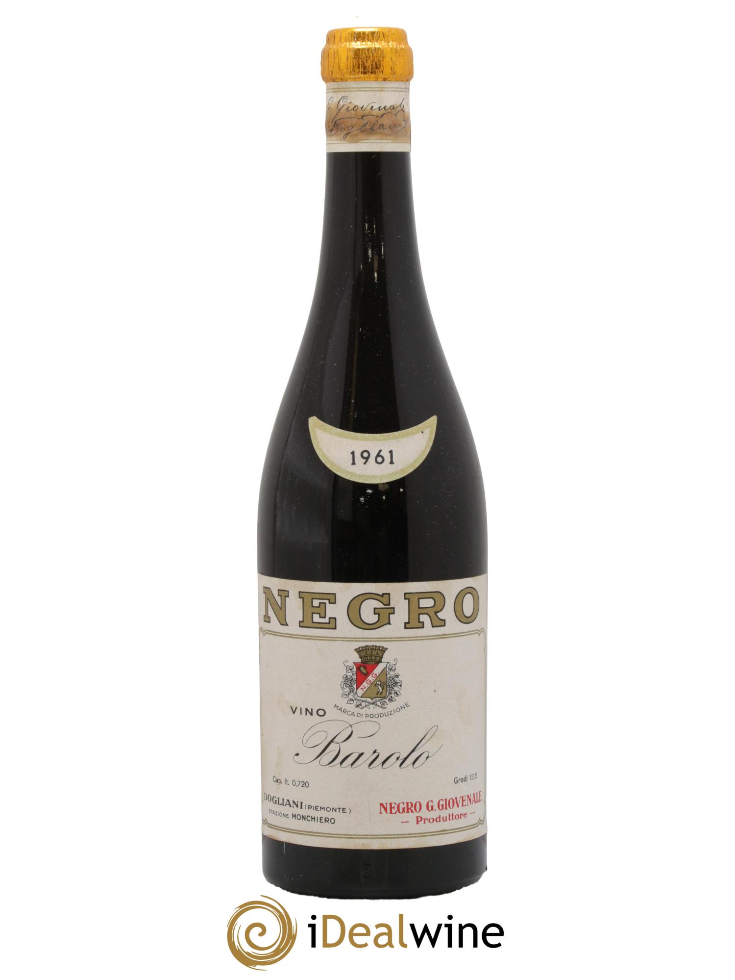 Barolo Negro 1961 - Posten von 1 Flasche - 0