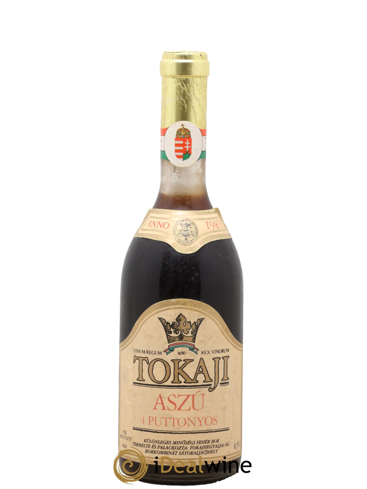 Tokaji Aszu 4 Puttonyos Tokajhegyaljai 1983 - Lotto di 1 formato 50cl - 0