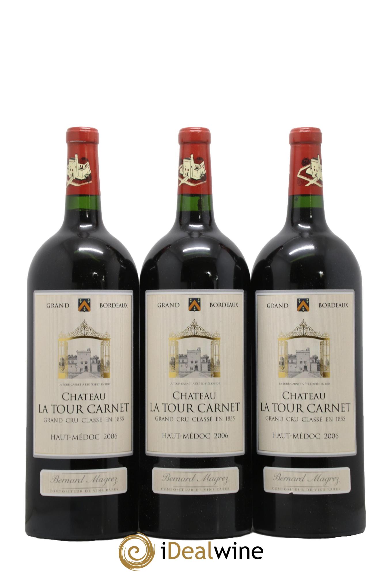 Château la Tour Carnet 4ème Grand Cru Classé 2006 - Lot de 6 magnums - 2
