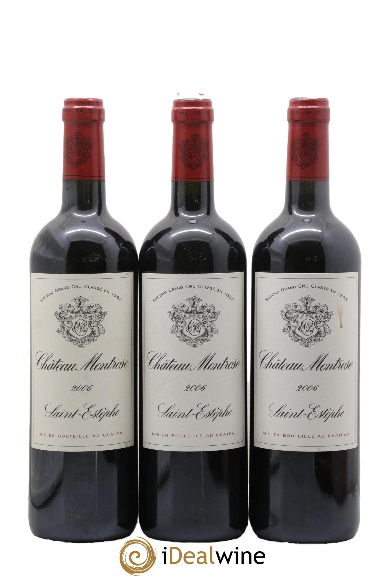 Château Montrose 2ème Grand Cru Classé 2006 - Lot de 3 bouteilles - 0
