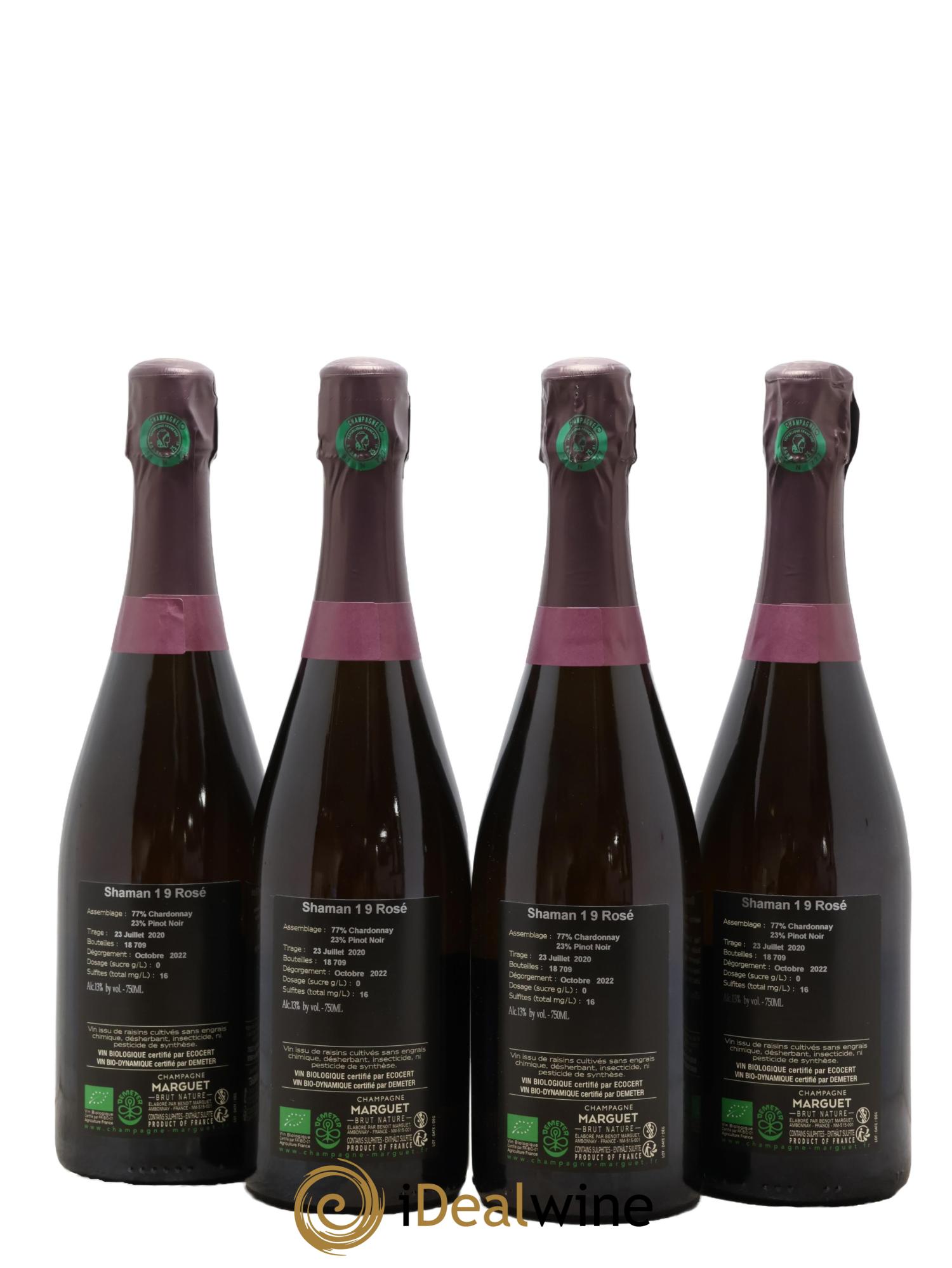 Shaman Grand Cru Brut Marguet V19 - Lotto di 4 bottiglie - 1