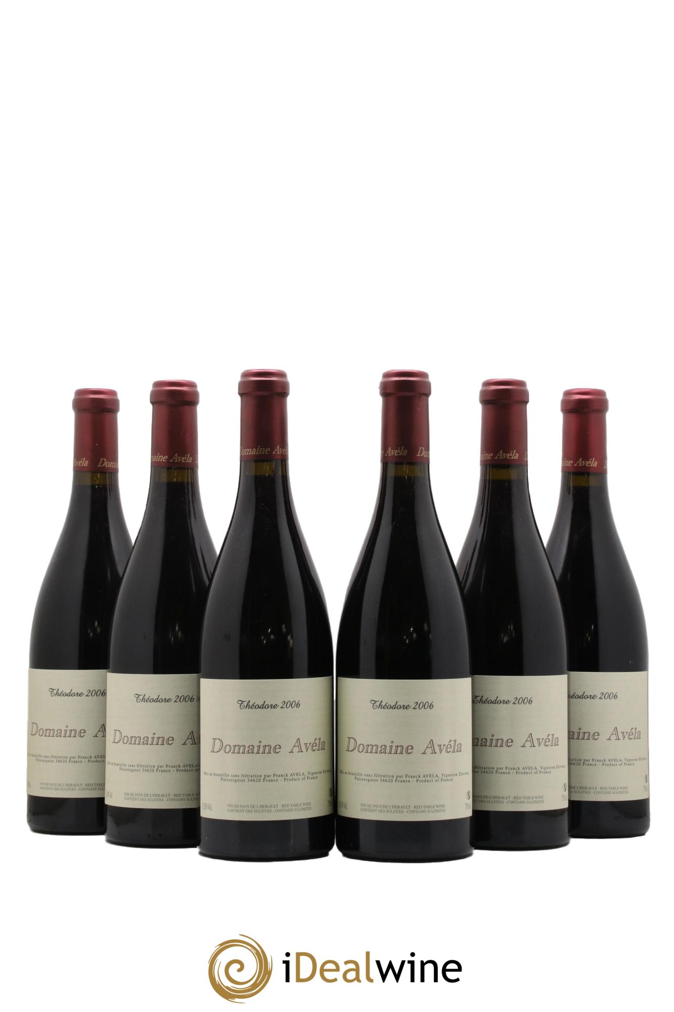 Vin de France Théodore Avéla 2006 - Lot de 6 bouteilles - 0