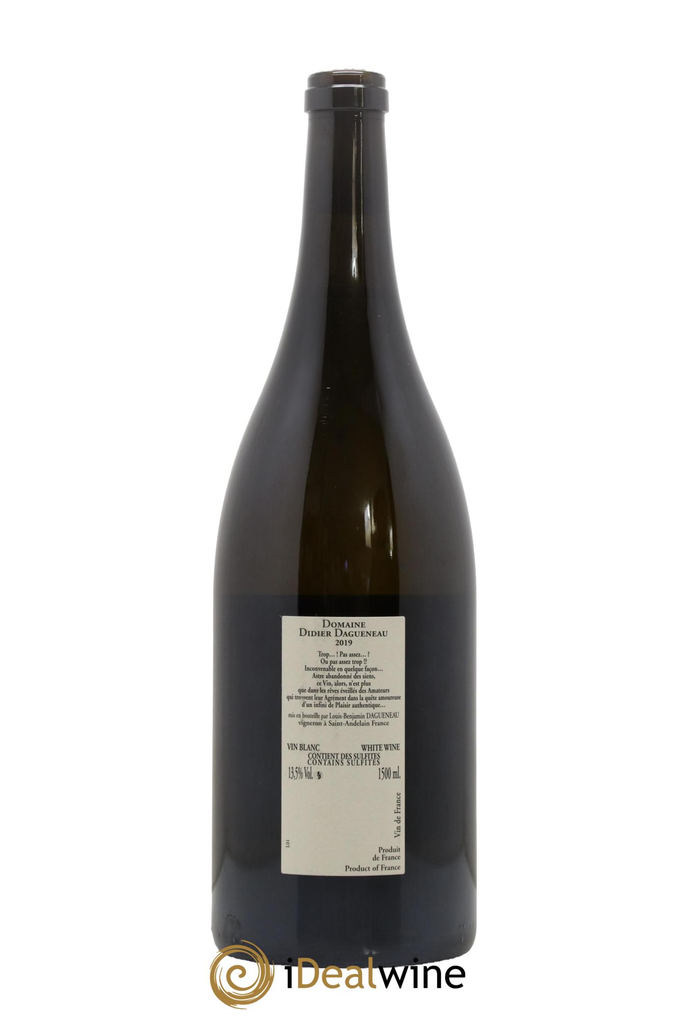 Pouilly-Fumé Buisson Renard Dagueneau (Domaine Didier - Louis-Benjamin) 2019 - Lot de 1 magnum - 1