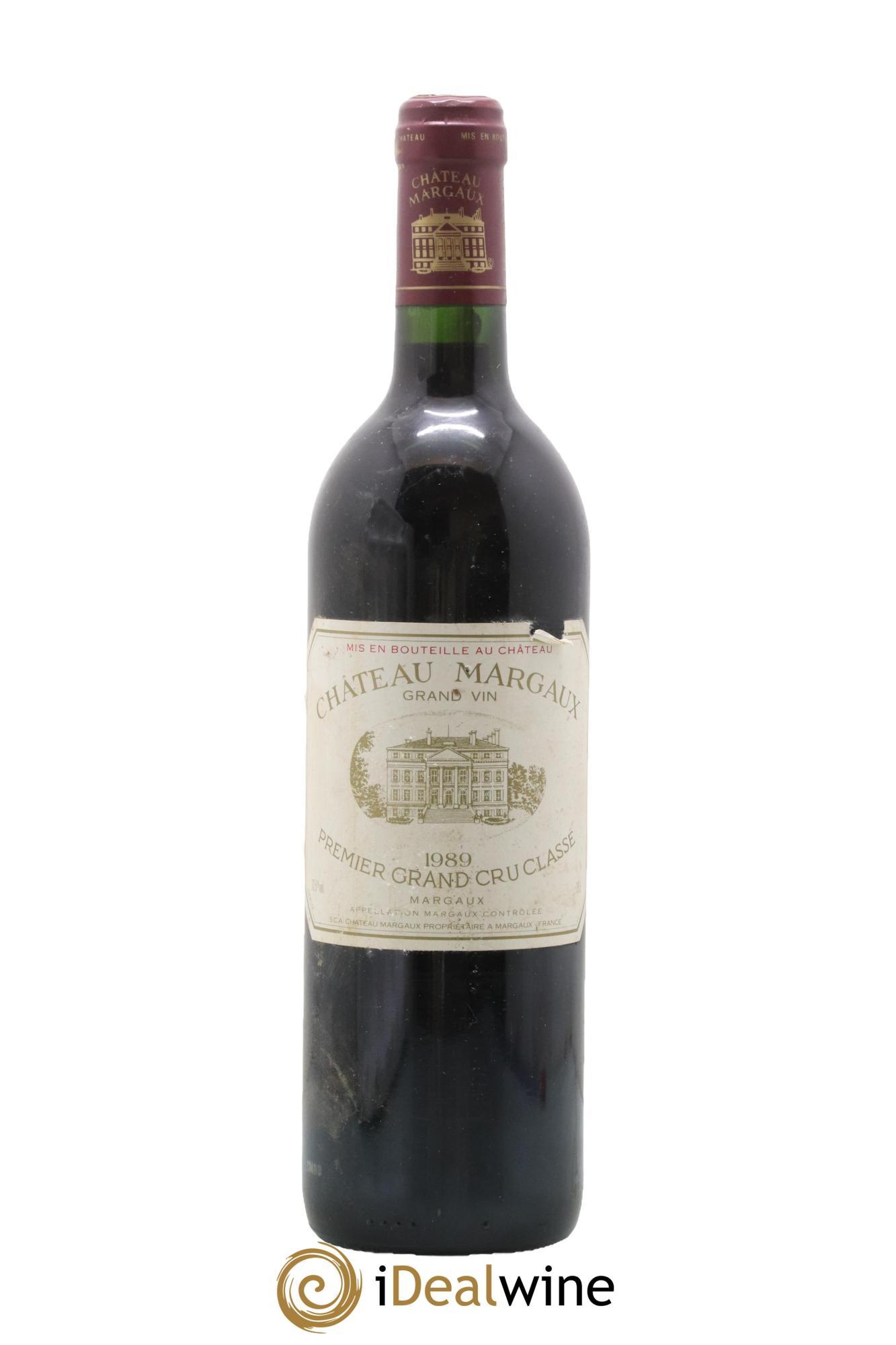 Château Margaux 1er Grand Cru Classé 1989 - Lot de 1 bouteille - 0