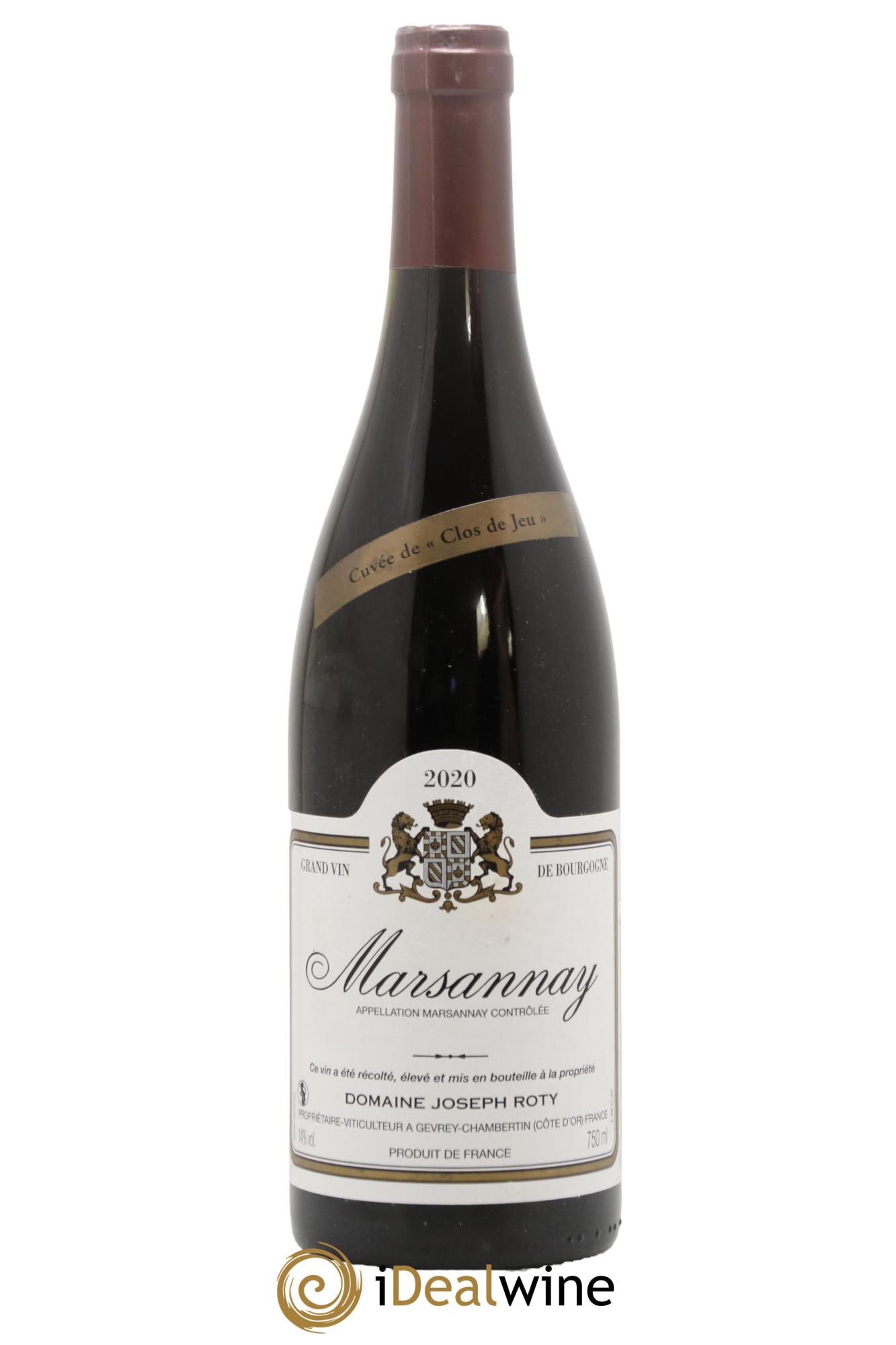 Marsannay Cuvée de Clos de Jeu Joseph Roty (Domaine) 2020 - Lotto di 1 bottiglia - 0