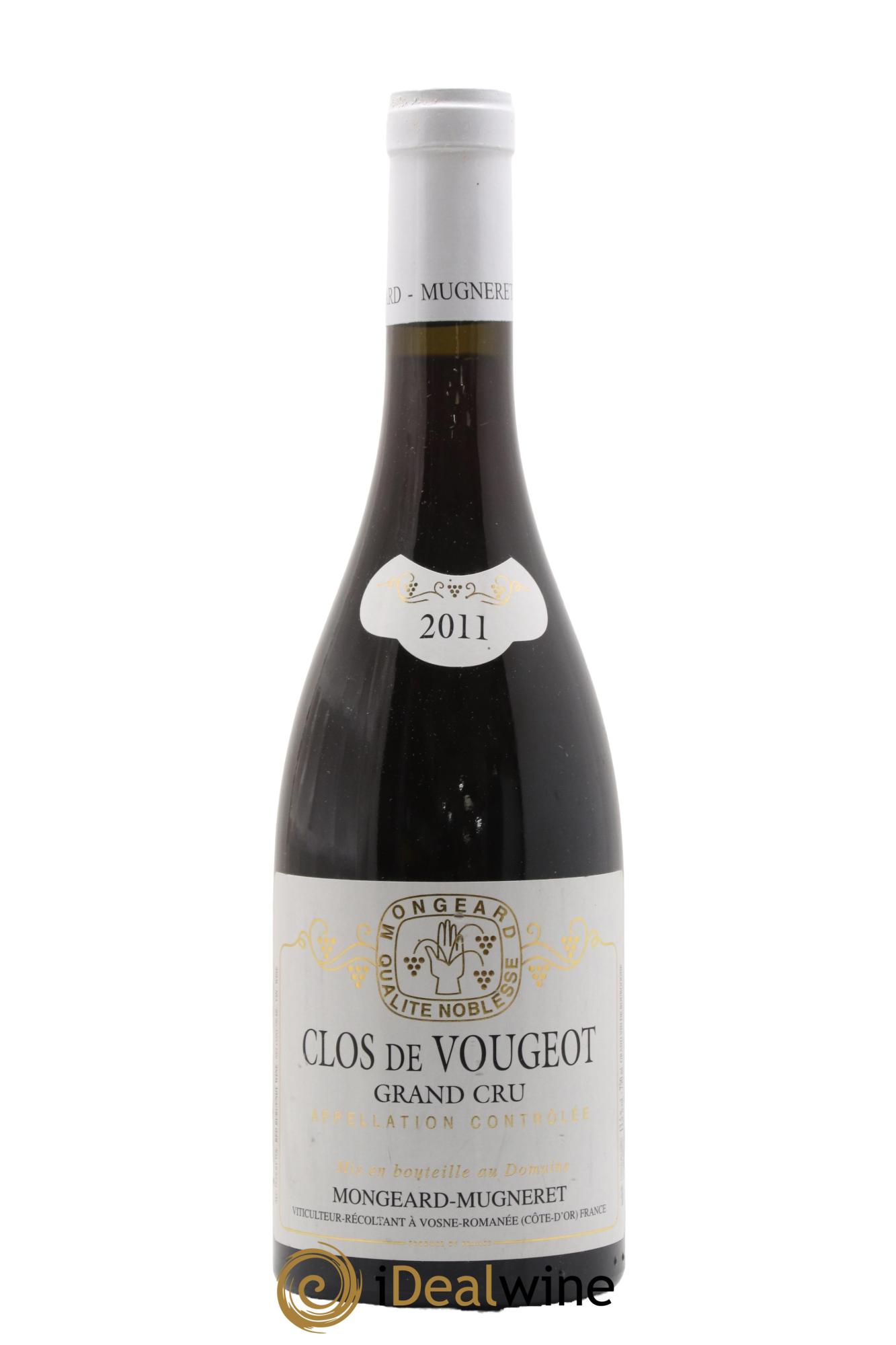 Clos de Vougeot Grand Cru Mongeard-Mugneret (Domaine) 2011 - Lot de 1 bouteille - 0