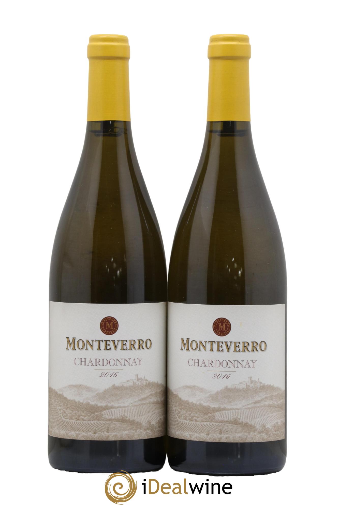 Italie IGT Toscana Chardonnay Monteverro 2016 - Lot de 2 bouteilles - 0