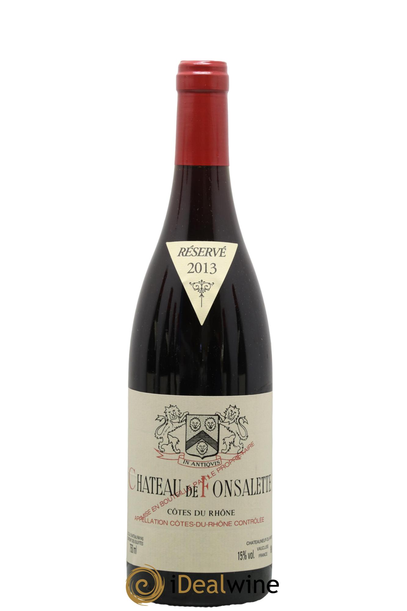 Côtes-du-Rhône Château de Fonsalette Emmanuel Reynaud 2013 - Lot de 1 bouteille - 0