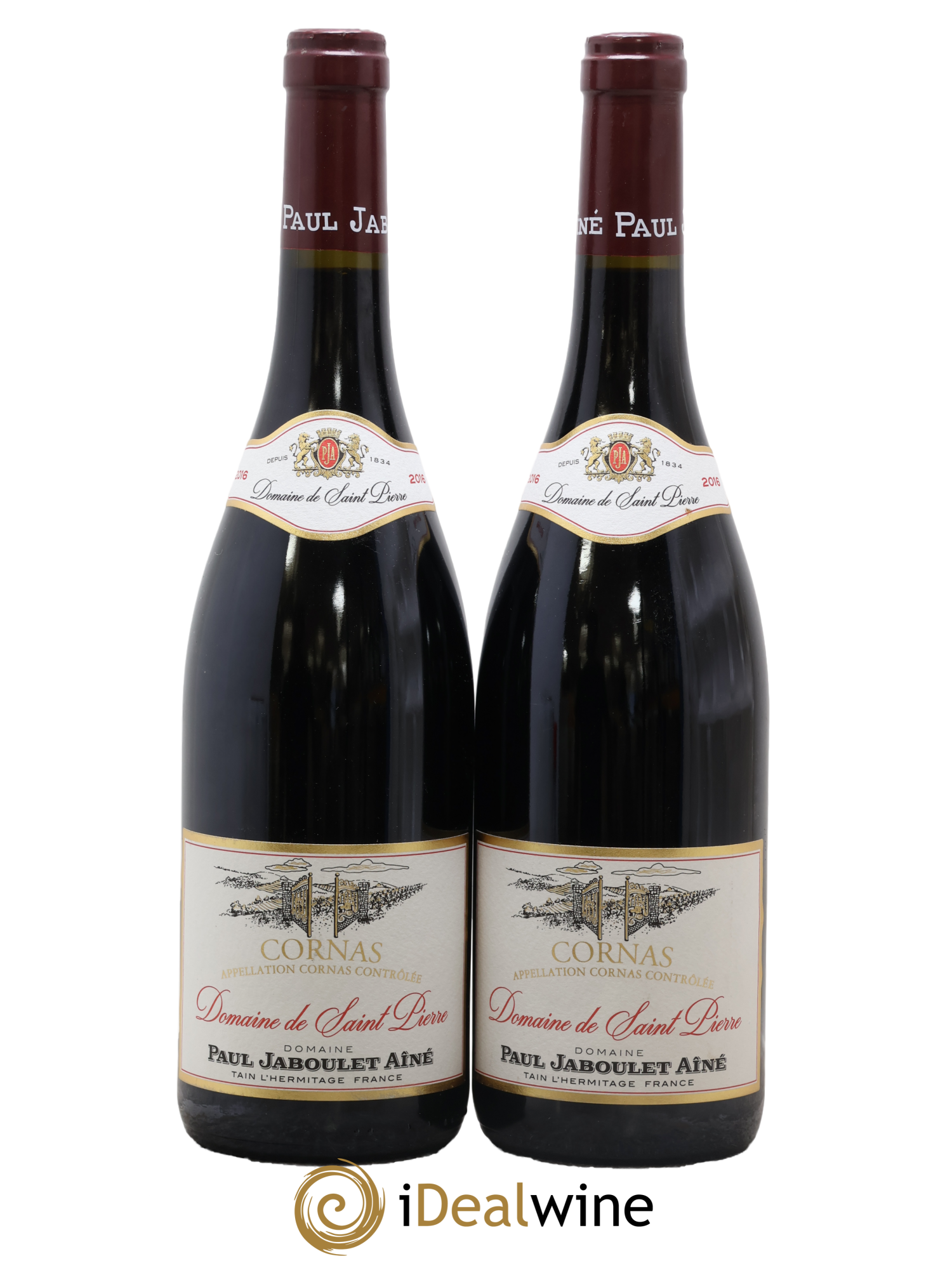 Cornas Domaine de Saint-Pierre Paul Jaboulet Ainé 2016 - Lotto di 2 bottiglie - 0
