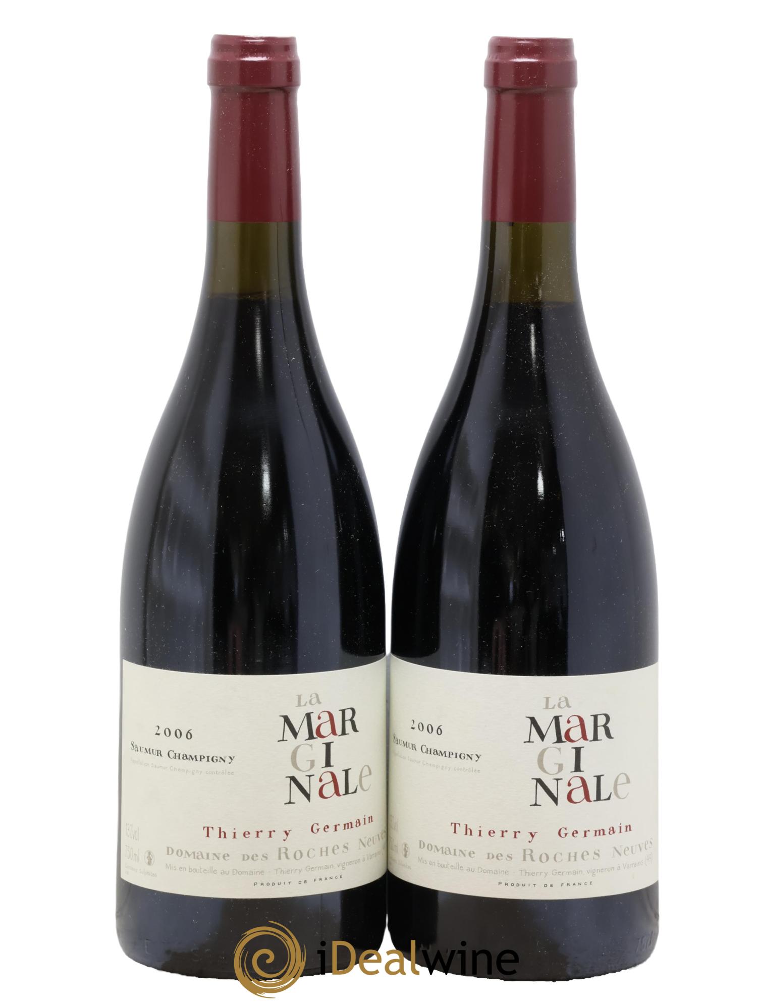 Saumur-Champigny La Marginale Domaine des Roches Neuves - Thierry Germain 2006 - Lot de 2 bouteilles - 0